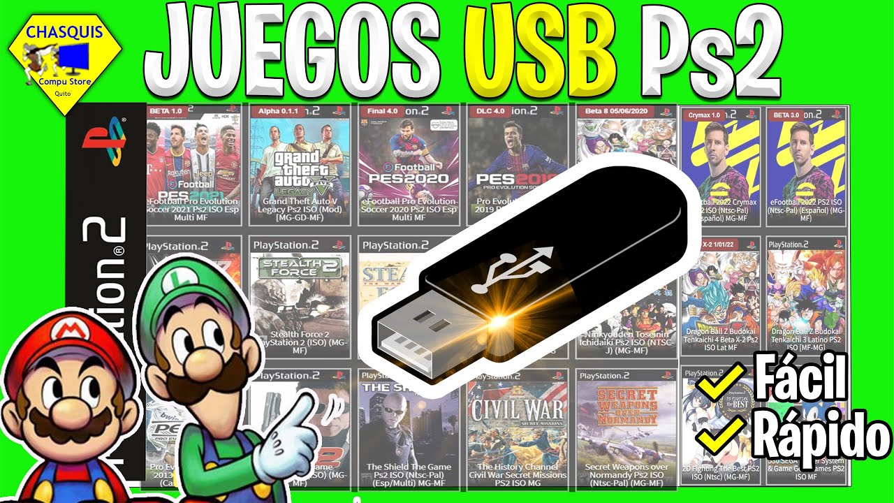Cargar Juegos Ps2 por USB  Fácil y rápido  | OPL/  FreeMcBoot en Memory card | 2026 Quito Ecuador