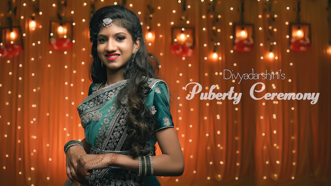 Divyadarshini's Half Saree Ceremony | Chennai Grand Puberty Ceremony |  Feather Touch Photography