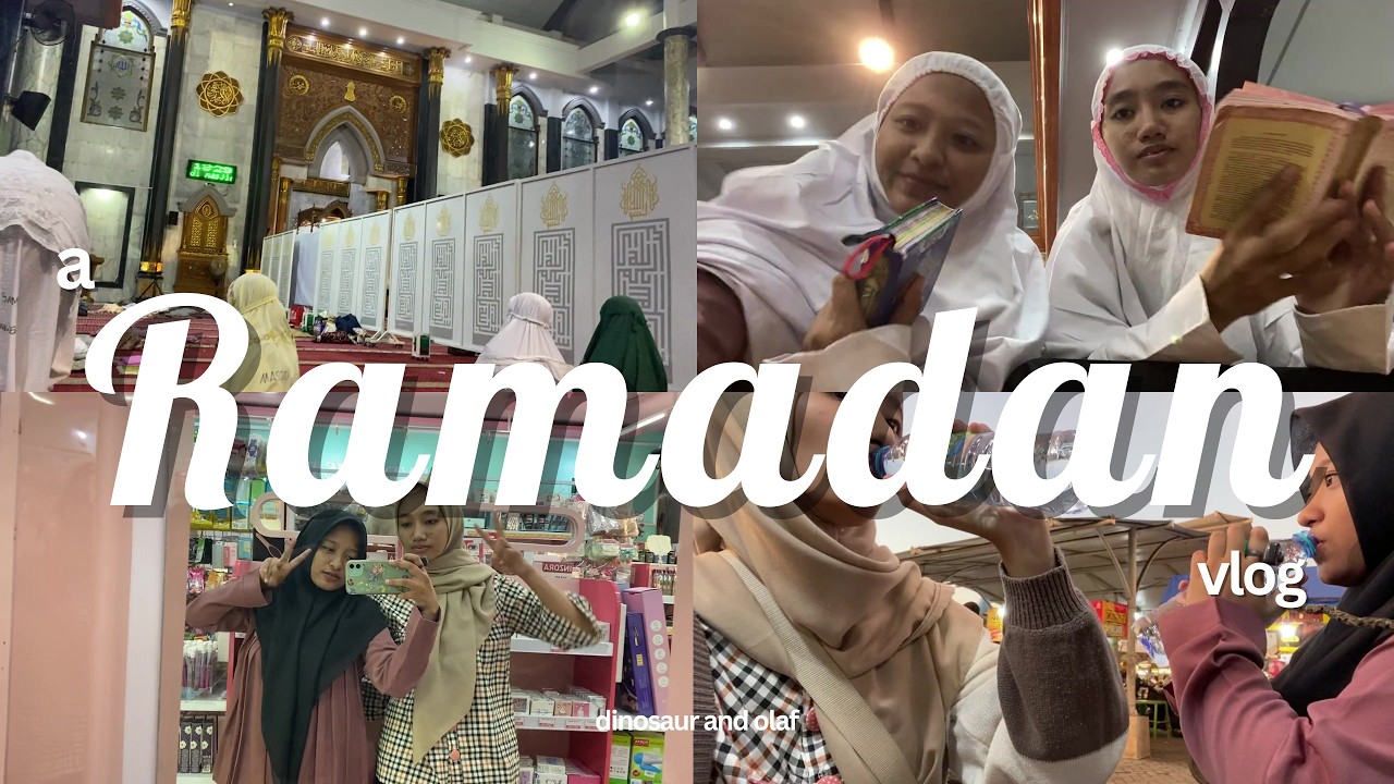 ramadan vlog | taraweh tadarus in masjid agung jombang w/olaf 🕌✨