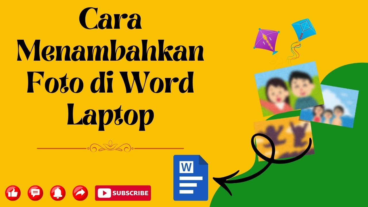 Cara menambahkan foto di word laptop
