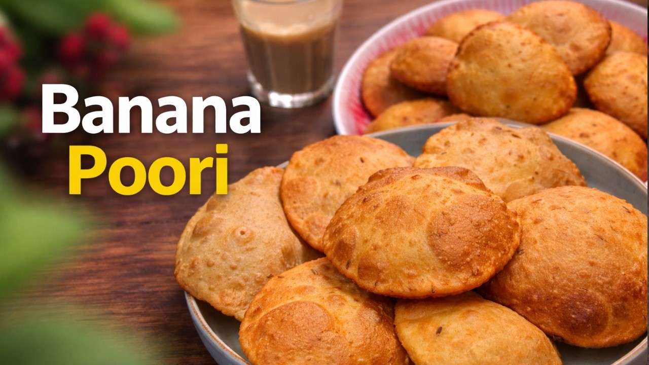 Banana Poori | Mangalore Buns Recipe | How to Make Buns Using Banana | Snacks to Eat with Chai