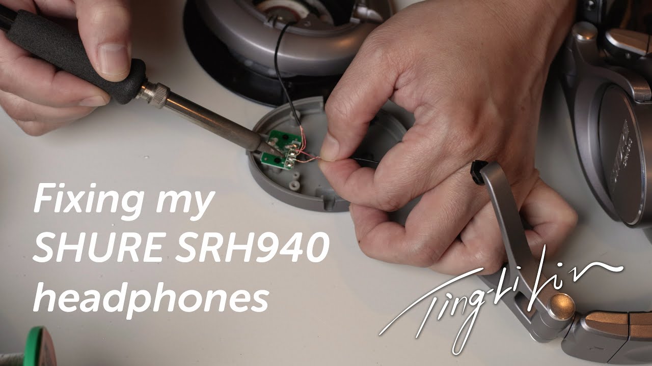 Fixing my Shure SRH940 headphones | Ting-Li Lin