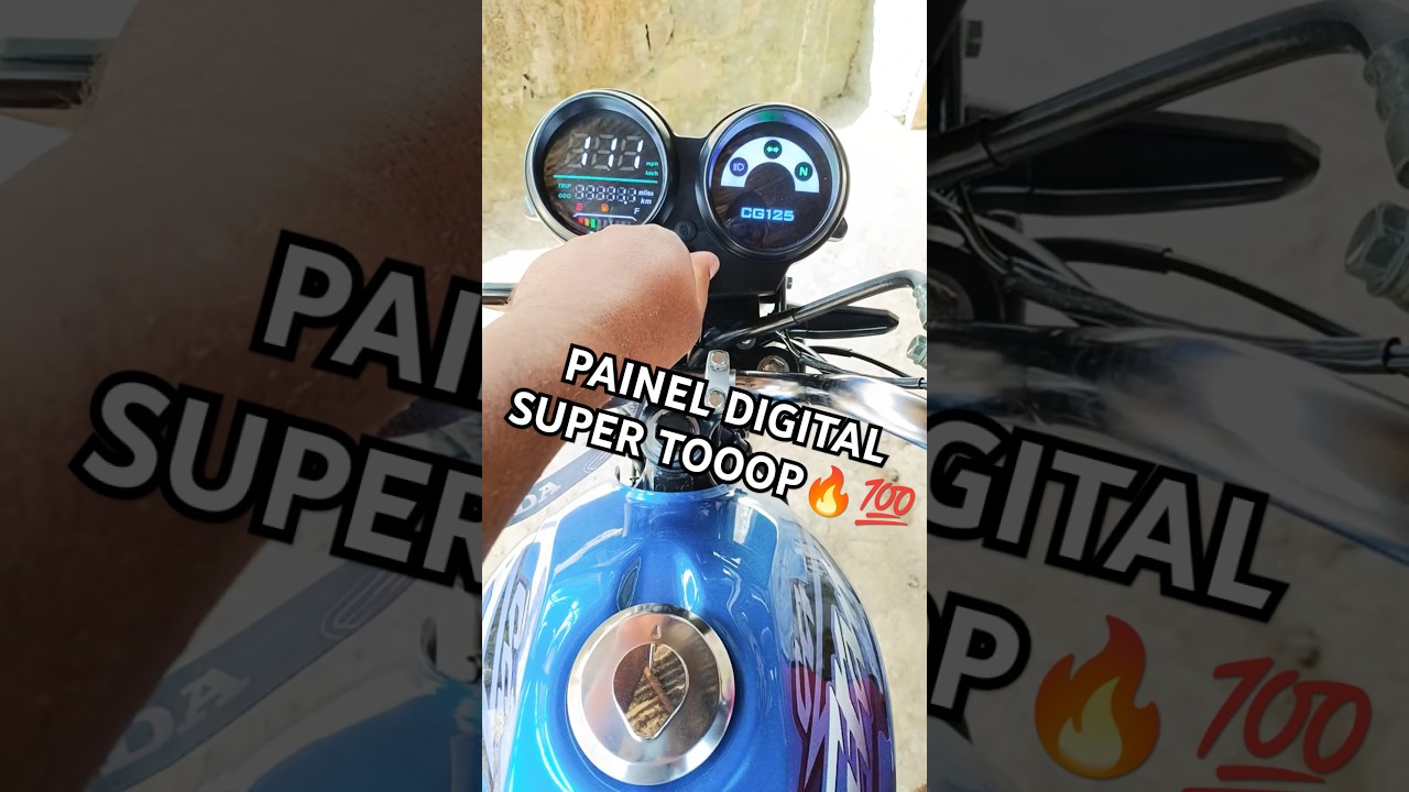 Painel digital completo para Cg 125 #125  #acessorios #motovlog