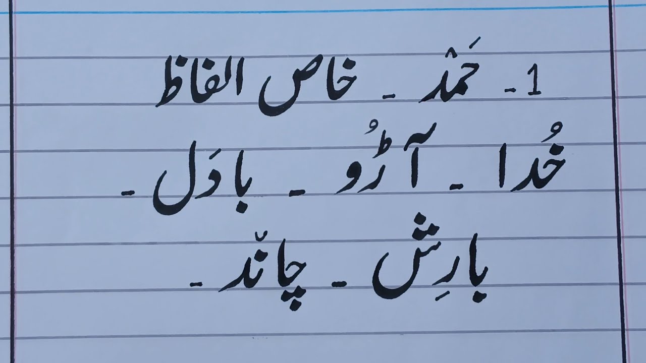 جماعت اَوَّل | سبق #01 | حَمْد | خاص الفاظ | آؤ اُردو سیکھیں | Urdu Class One