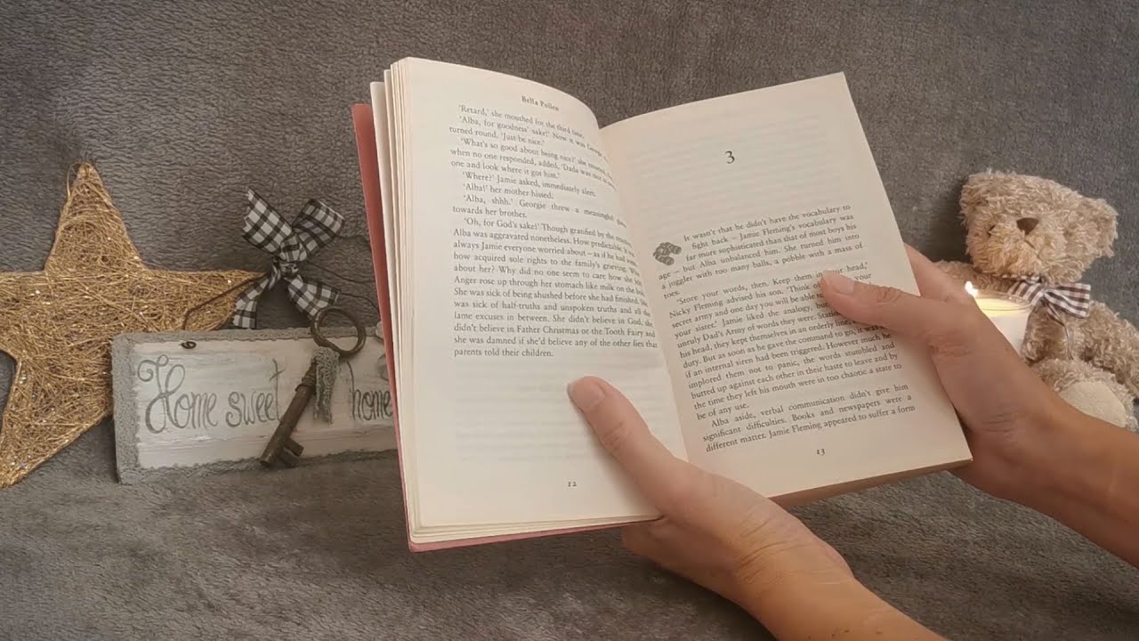 ASMR - Close soft inaudible whispering 📖💤