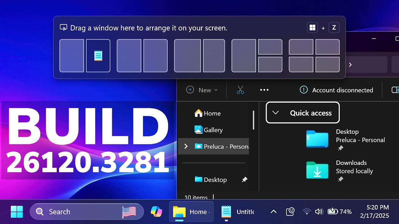 New Windows 11 Build 26120.3281 &ndash; New 24H2 Features on the Beta and Dev Channels
