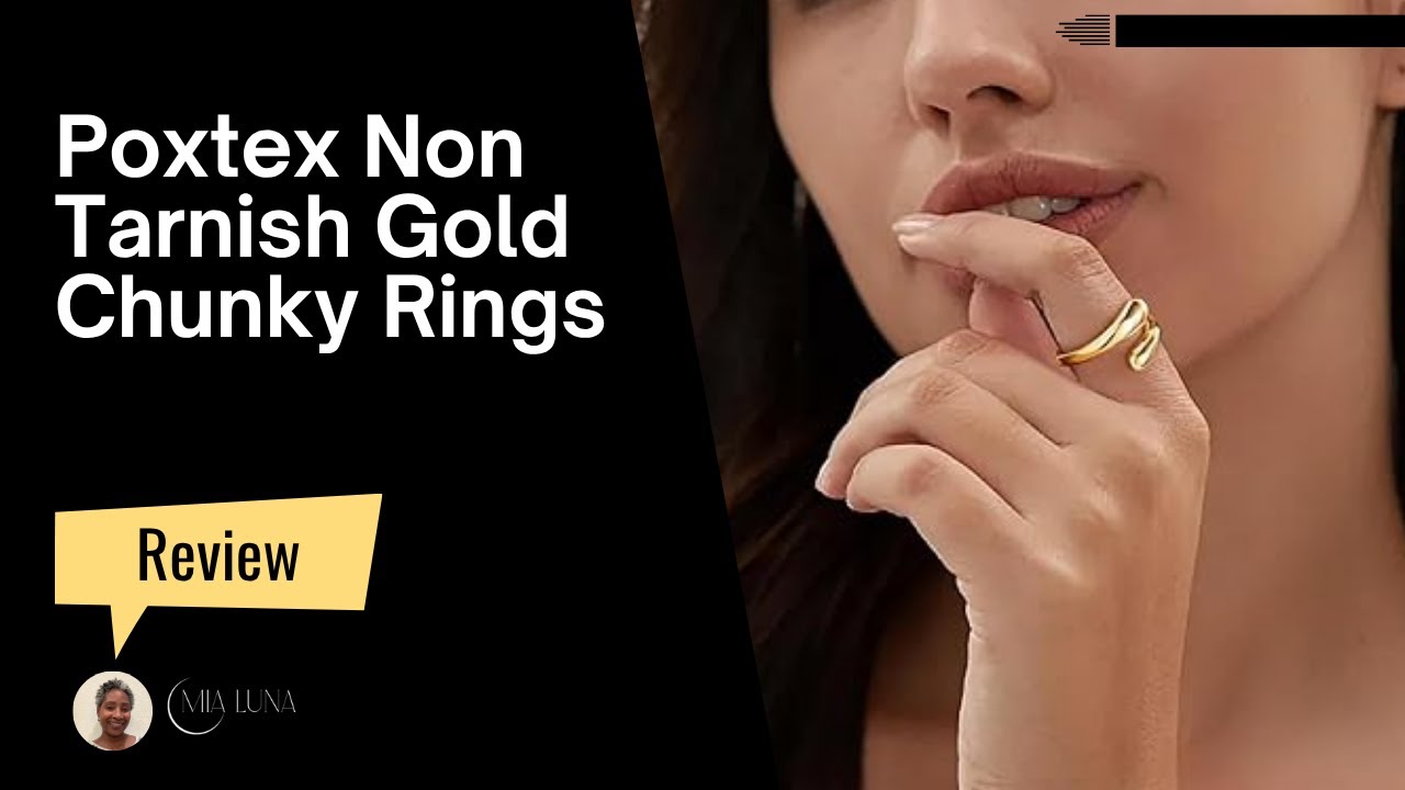 Non Tarnish Gold Chunky Rings for Women Review 💍 Must-See Amazon Jewelry Finds!