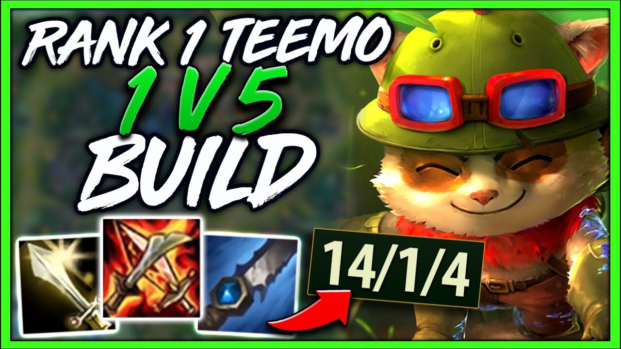 *RANK 1 TEEMO* THIS BUILD MAKES TEEMO A 1V9 GOD - League of Legends