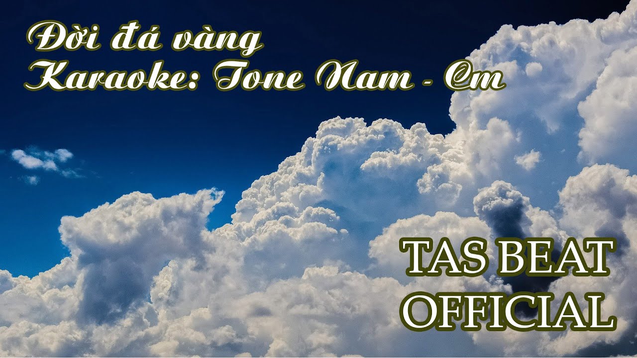 Karaoke Đời đ&aacute; v&agrave;ng - Tone Nam | TAS BEAT