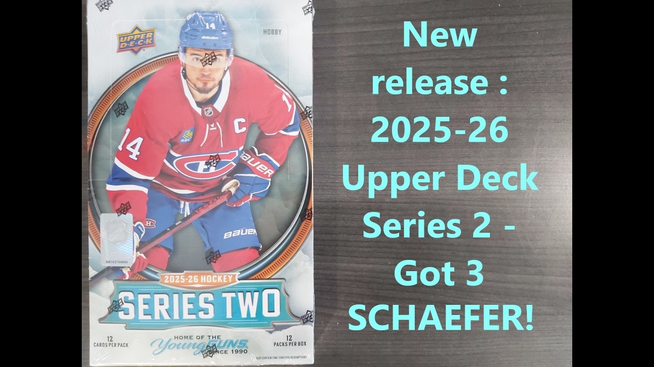 New release : 2025-26 Upper Deck Series 2 - got 3 Schaefer!