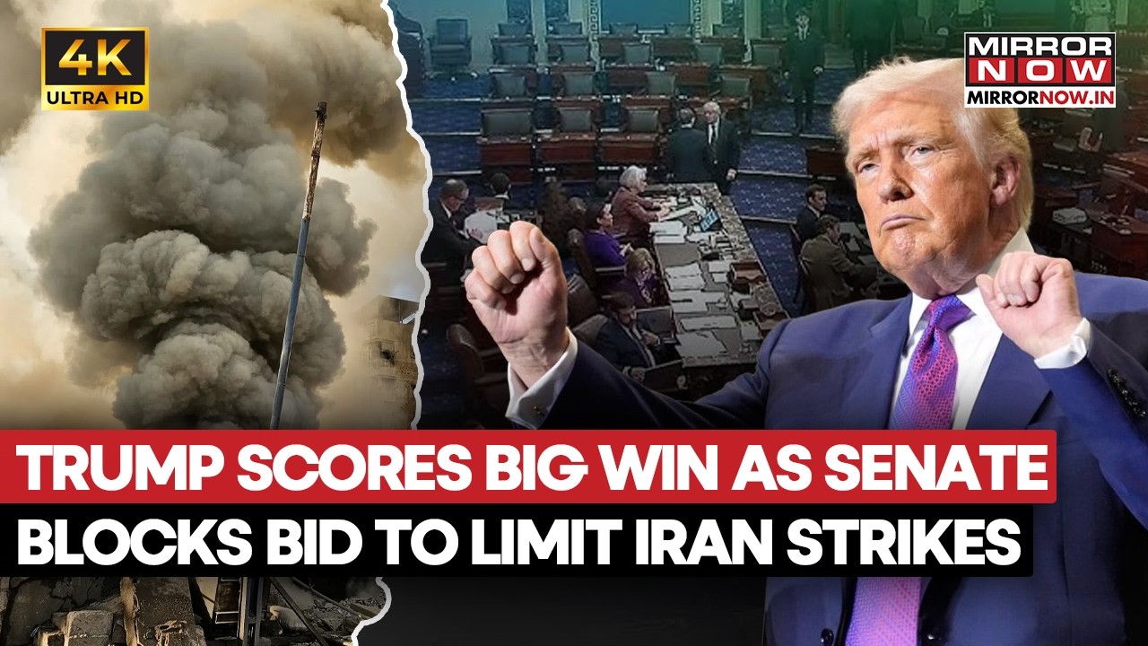 US Senate Backs Donald Trump’s Iran Military Campaign, Blocks Resolution to Halt War