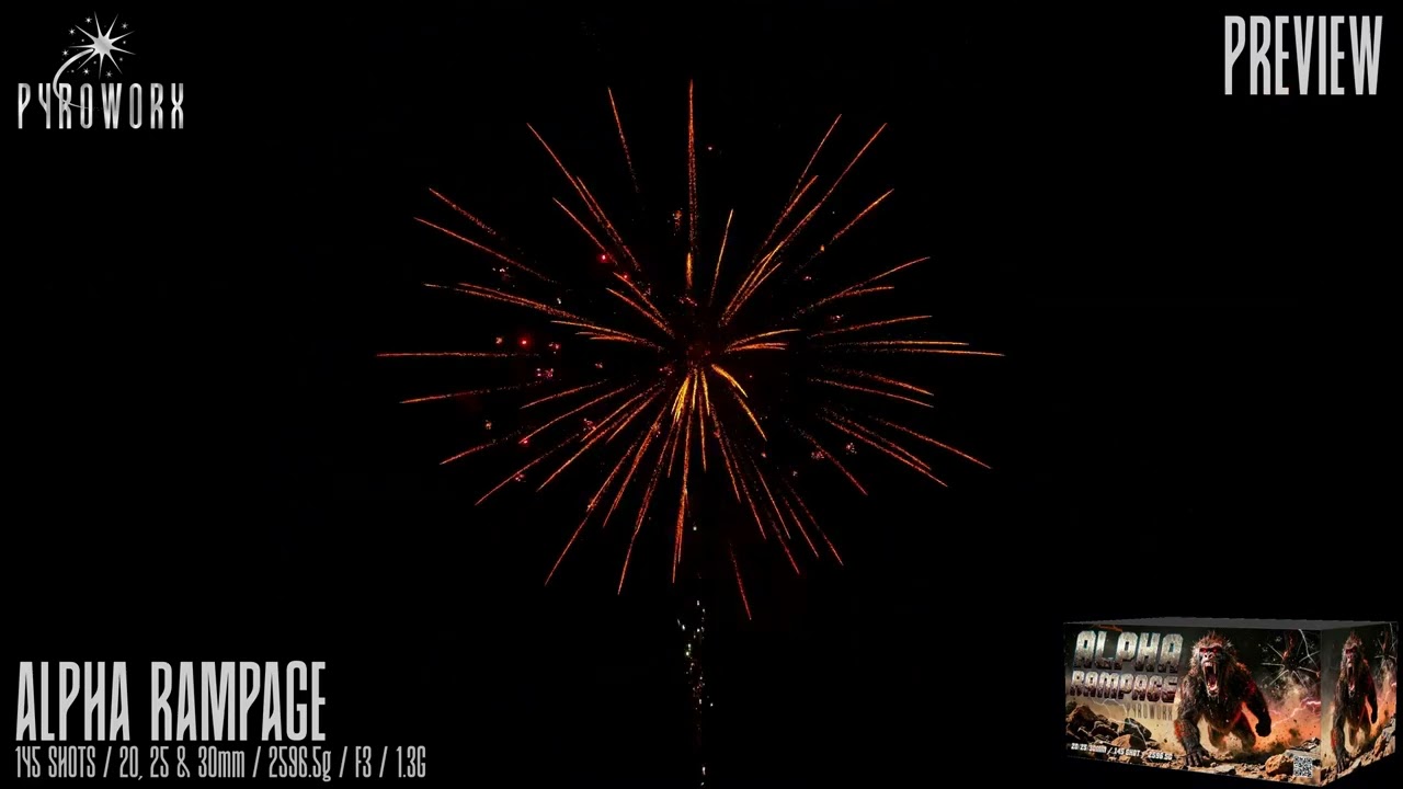 Alpha Rampage by Pyroworx @norfolkfireworksltd