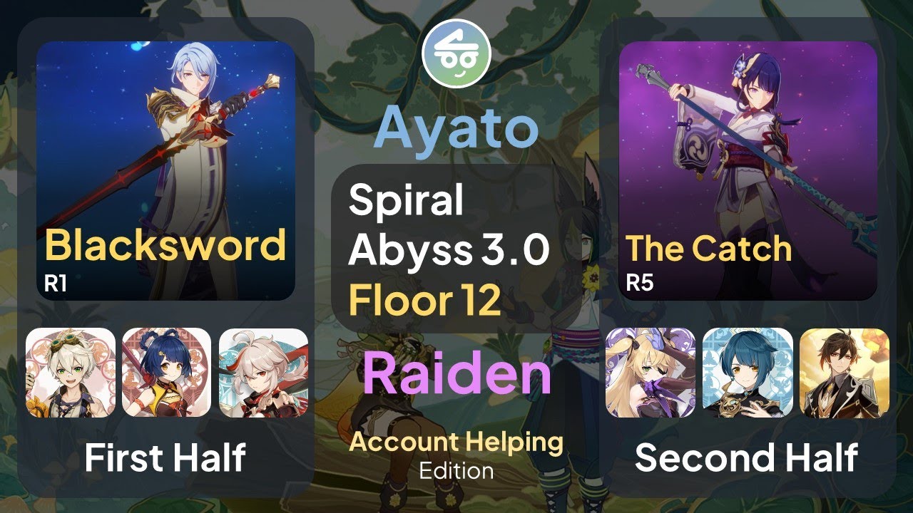 International Ayato & Raiden in Spiral Abyss 3.0 | Helping Account