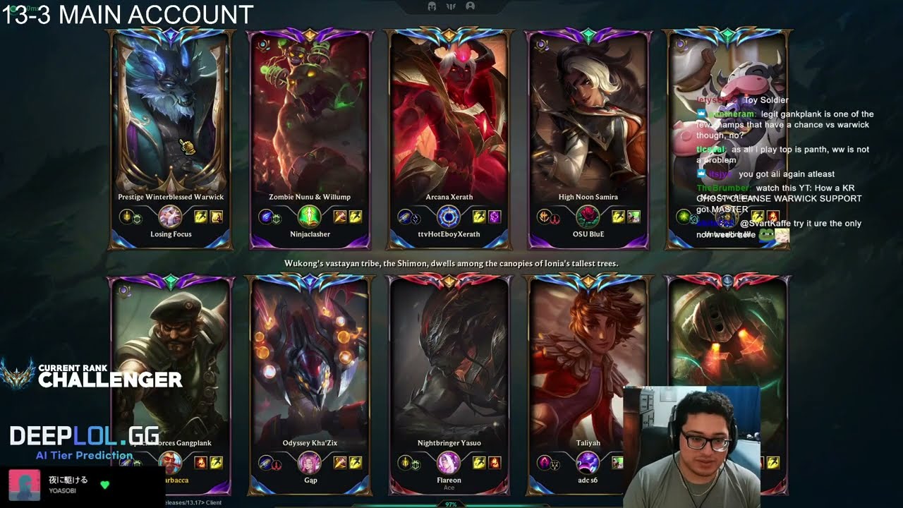 SOLARBACCA Gangplank Vs Warwick Top - NA Challenger - Patch 13.19
