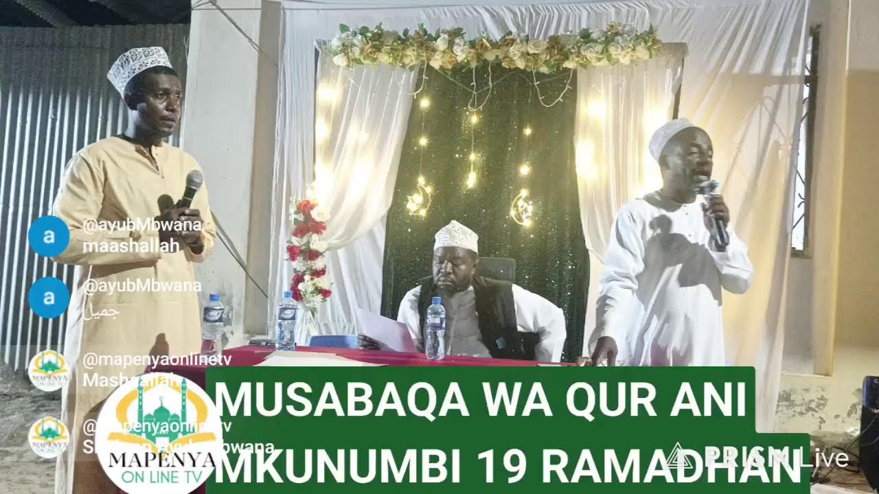 LIVE: MUSAABAQA WA HIFDHUL QUR ANI~ MKUNUMBI LAMU 19 RAMADHANI 2026