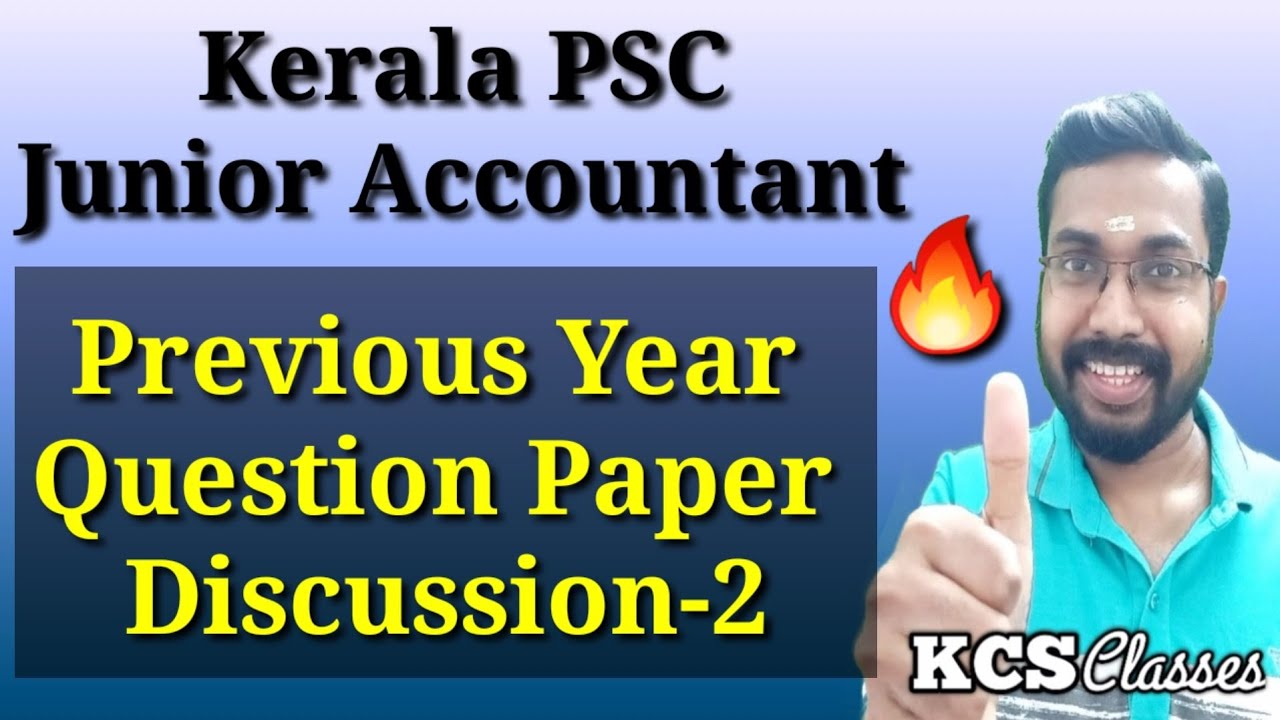 Kerala PSC Junior Accountant|Previous Year Question Paper Discussion-2|#keralapscjunioraccountant 