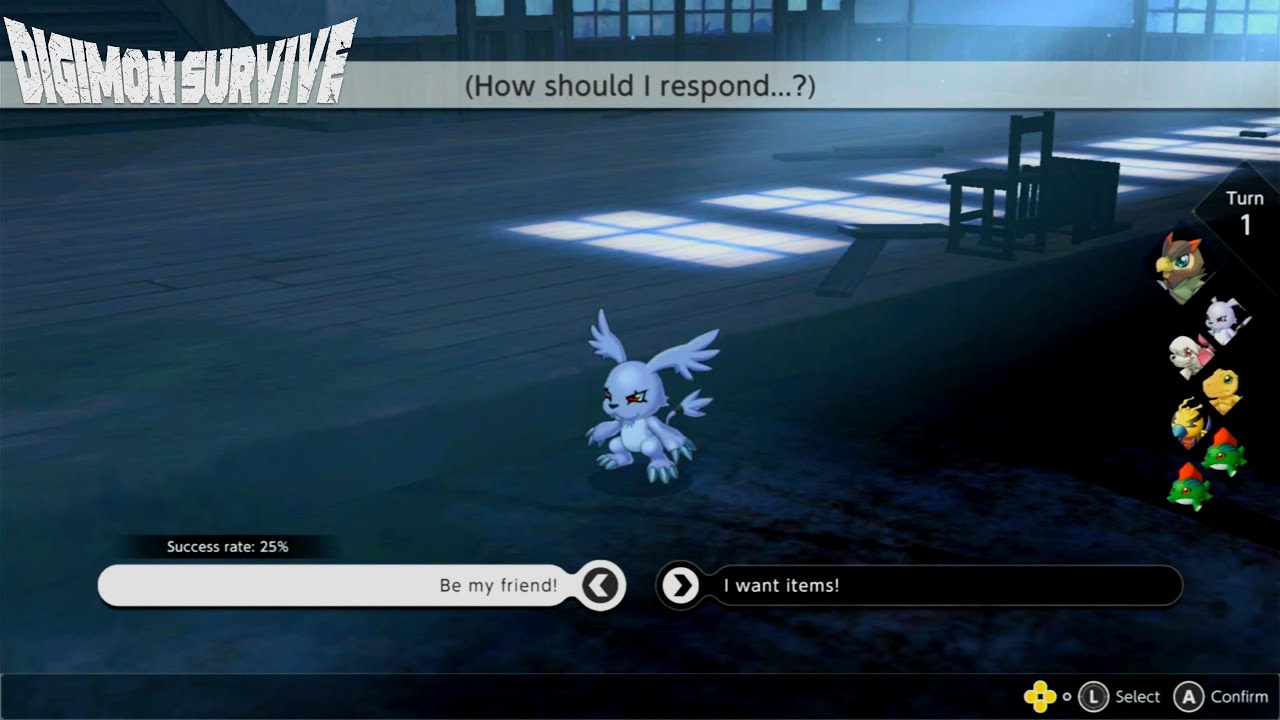Digimon Survive - Searching Item & Hunting wild digimon Ghost in school? Part 1 School Area - Switch