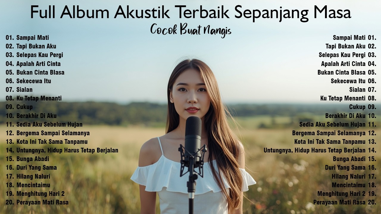 Full Album Lagu Hits Terpopuler Versi Pop Ballad Akustik: Teman Galau Saat Hujan