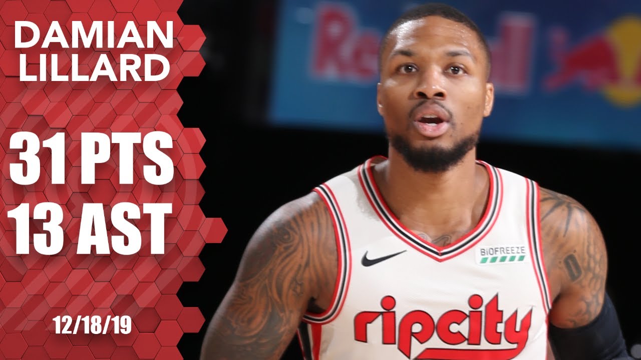 Damian Lillard tallies 31 points in Warriors vs. Trail Blazers game | 2019-20 NBA Highlights