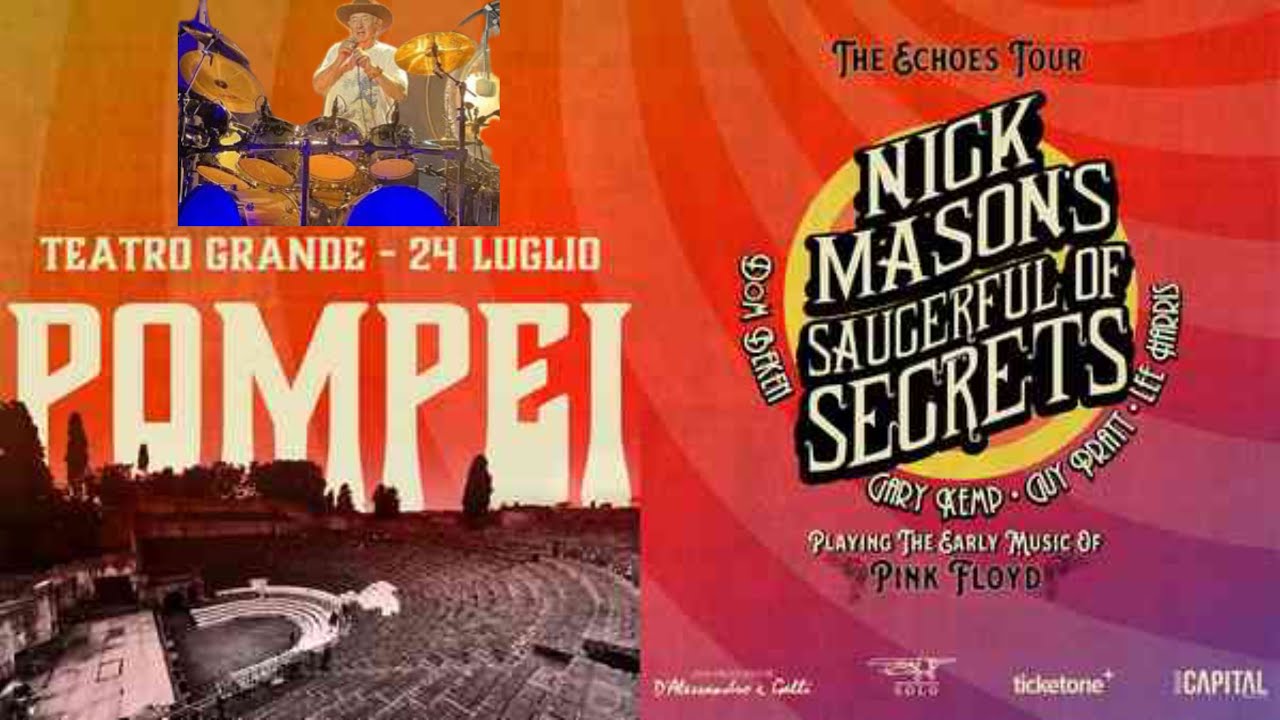 NICK MASON - Live in Pompei Full Concert. The Echoes Tour. July 24, 2023. Multicam & subtitles