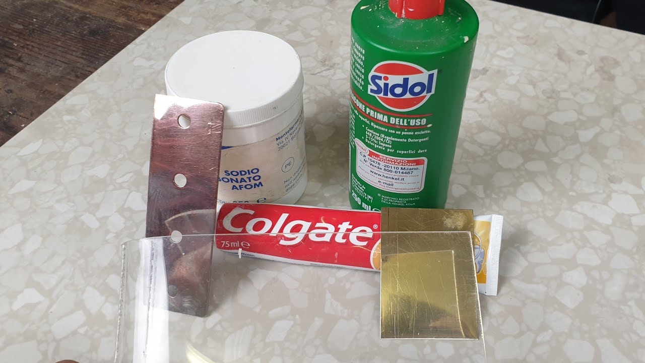 #380 LUCIDARE con BICARBONATO e DENTIFRICIO? METALLI e PLEXIGLAS