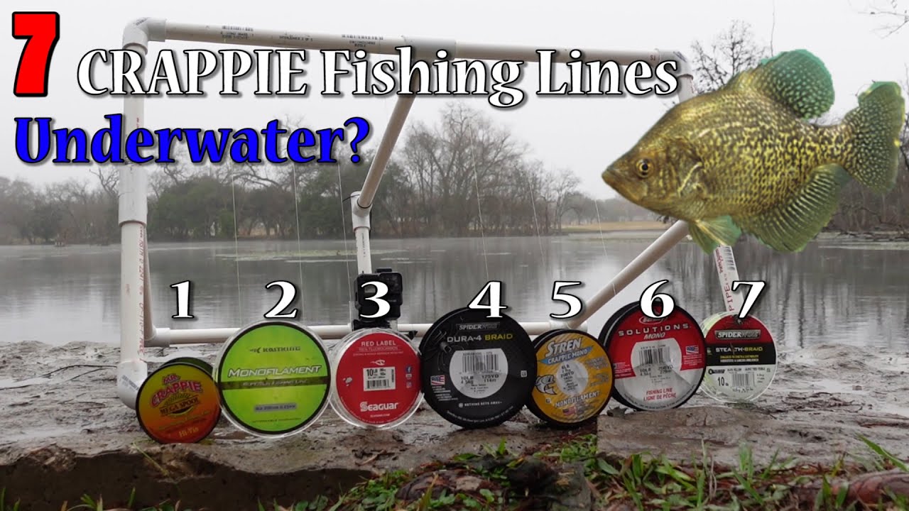 Ultralight Fishing LINE! Underwater! This will help you catch more fish! Crappie Line! Bluegill Line