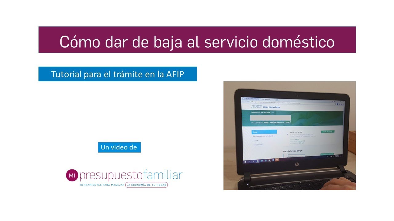 Baja empleada doméstica en AFIP