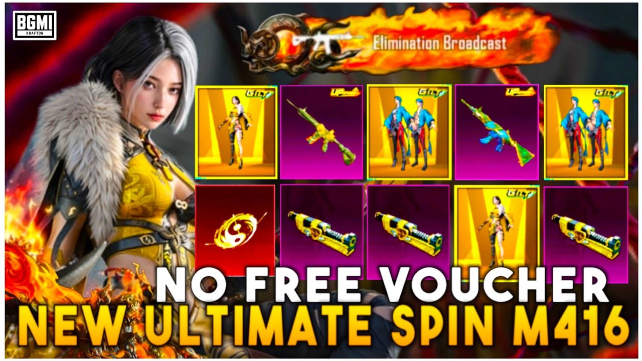 😱BGMI NEW ULTIMATE SPIN IS HERE | NO FREE VOUCHER SCAM | GET SKYBLADE M416🔥