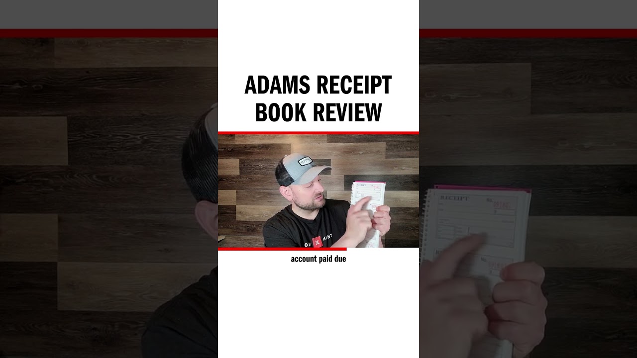 Adams receipt book review