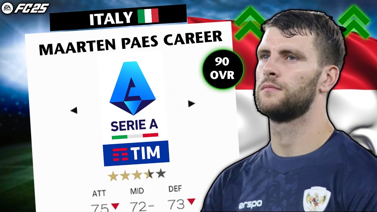 MAARTEN PAES MELANJUTKAN KARIRNYA DI SERIE A - MARTEEN PAES CAREER MODE EAFC 25 INDONESIA