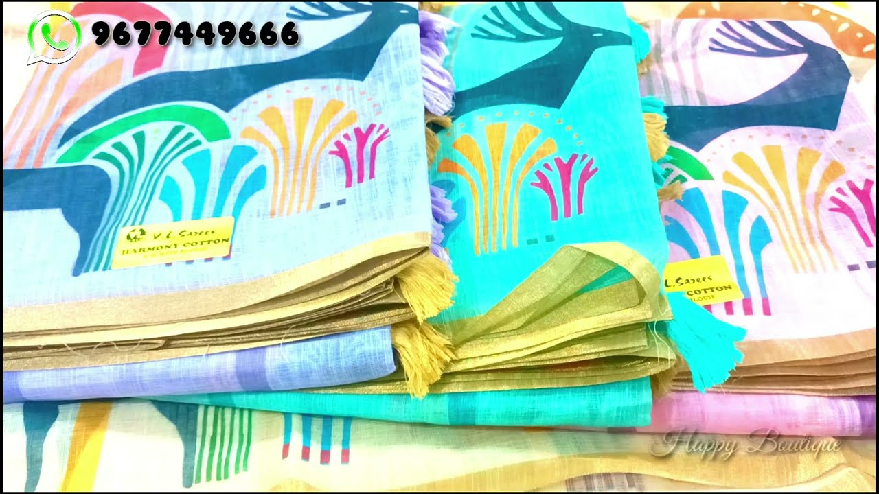Linen_CottonSaree with New Design Collection 🌹 Whatsapp link 👇 Linen_Cottonsaree