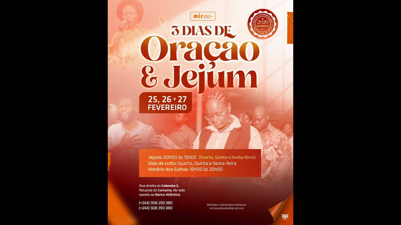 Oração e Jejum  | Primeiro Dia | 25.Fev.2026
