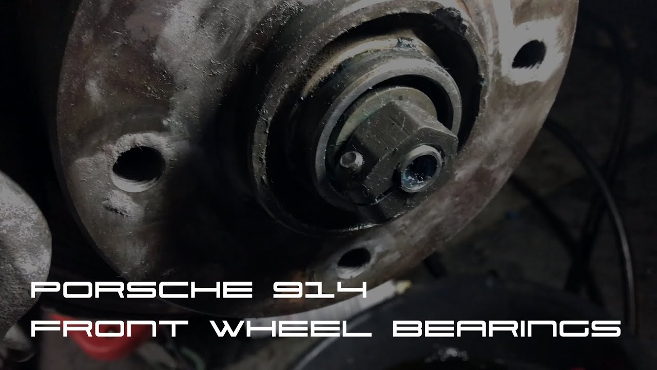 Установка переднего ступичного подшипника Porsche 914