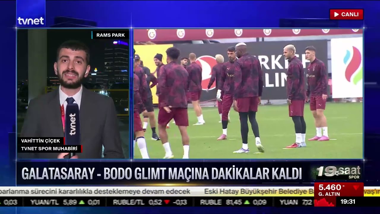 GALATASARAY- BODO/GLIMT MAÇI ÖNCESİ SON DETAYLAR? / İLKAY GÜNDOĞAN  KAÇ HAFTA YOK? / TVNET CANLI