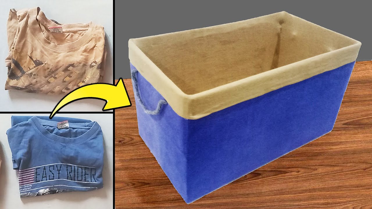 DIY Cardboard Storage Box | Storage Basket from Cardboard | Cardboard Storage