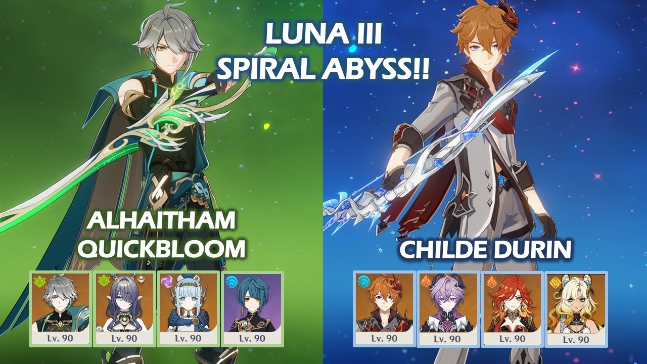 Childe Durin & Alhaitham Quickbloom | Spiral Abyss 6.2 | Genshin Impact