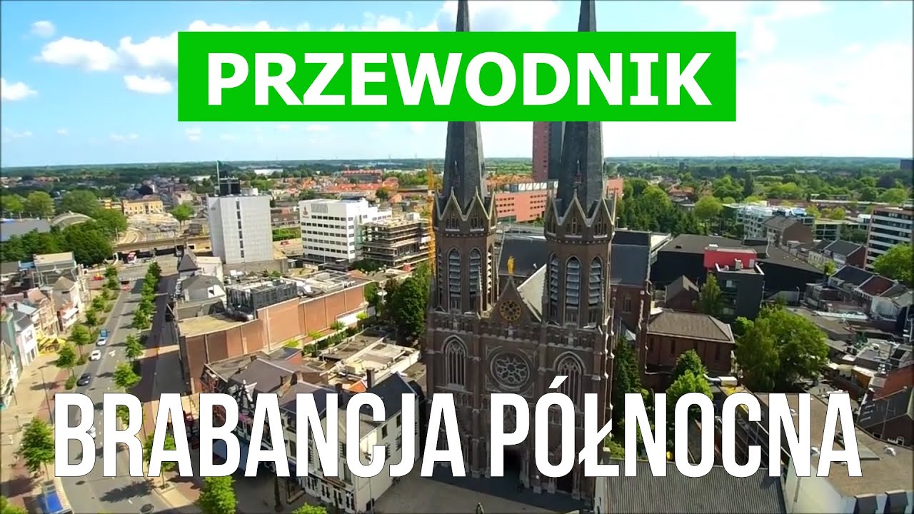 Brabancja P&oacute;łnocna, Holandia | Miasto Eindhoven, Tilburg, Breda, Helmond | Drona 4k wideo