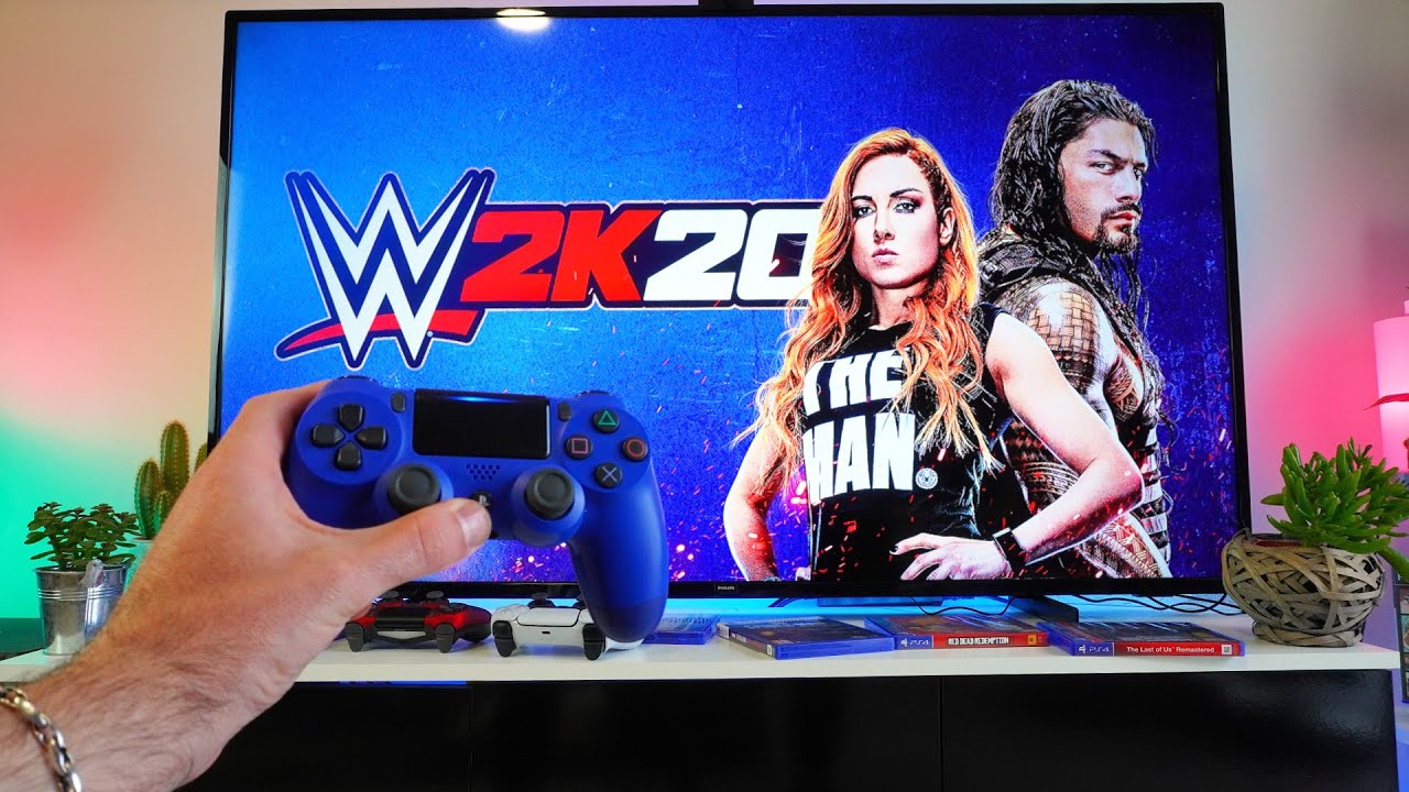 Testing WWE 2K20 On The PS4- POV Gameplay Test, Unboxing And Impression