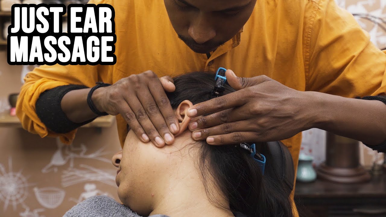 ASMR EAR MASSAGE | you will sleep as a kid with this 😴 ASMR sleep