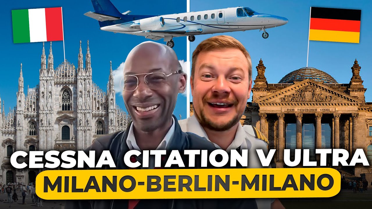 Cessna Citation V Ultra quick flight: Milano 🇮🇹 - Berlin 🇩🇪 &ndash;  Milano 🇮🇹!
