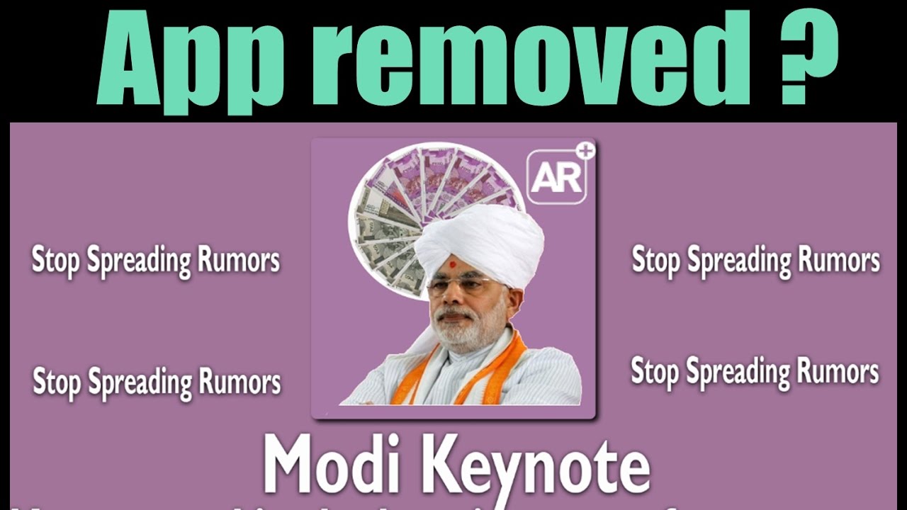 Why Modi Keynote App Removed