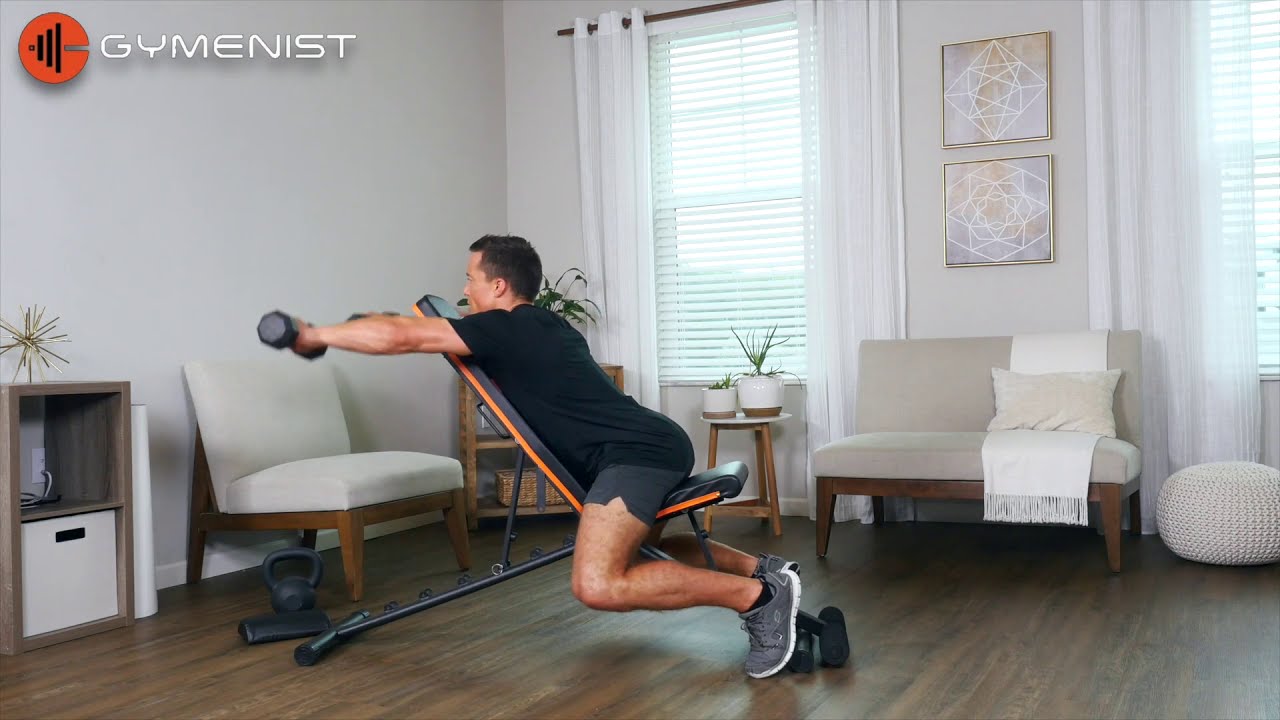 Gymenist Exercise bench workout ideas and position setups
