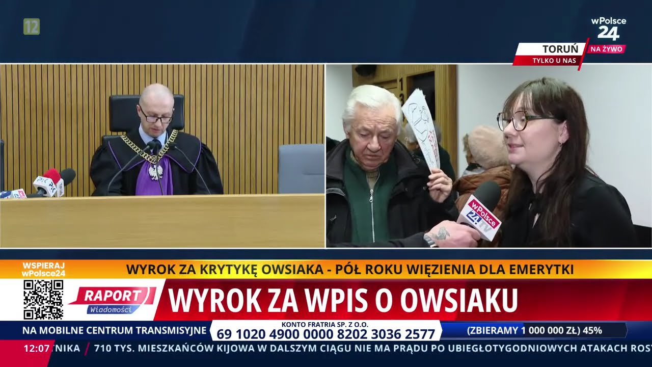 Skandal! Emerytka do więzienia za wpis o Owsiaku! Kobieta się trzęsła!