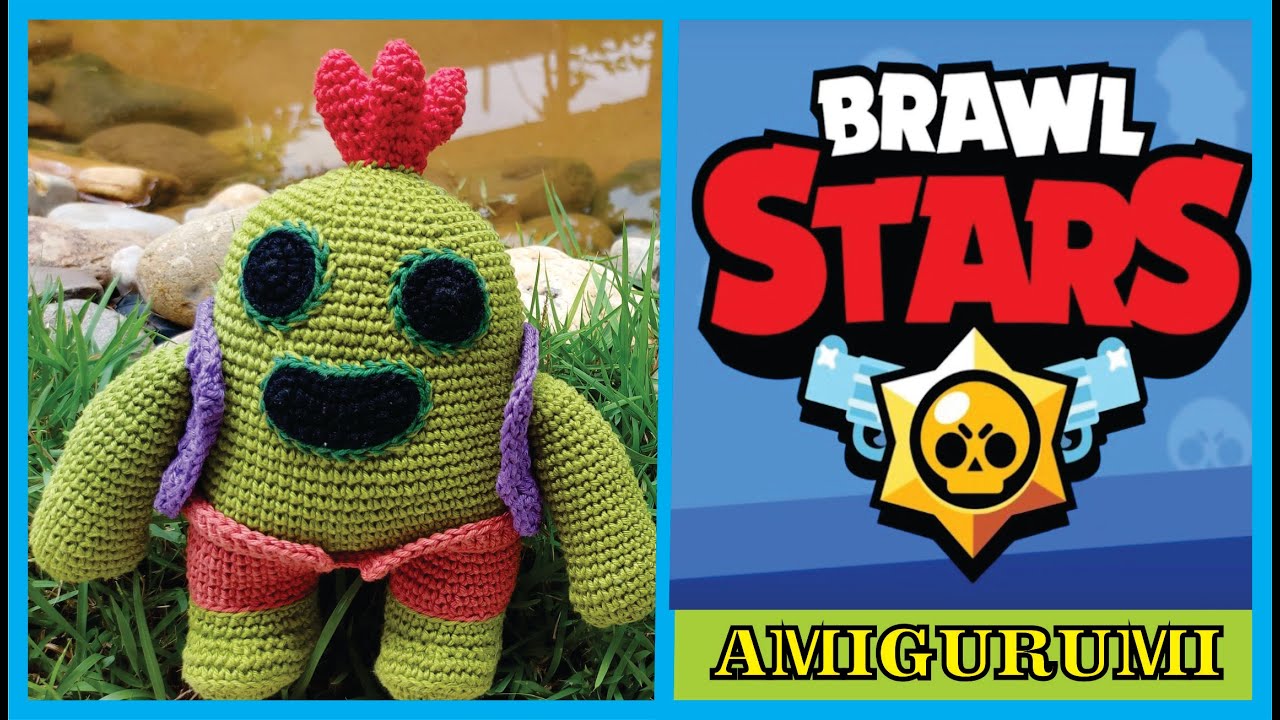 BRAWL STARS DE AMIGURUMI PASSO A PASSO,BRAWLER AMIGURUMI SPIKE,(PARTE 1)