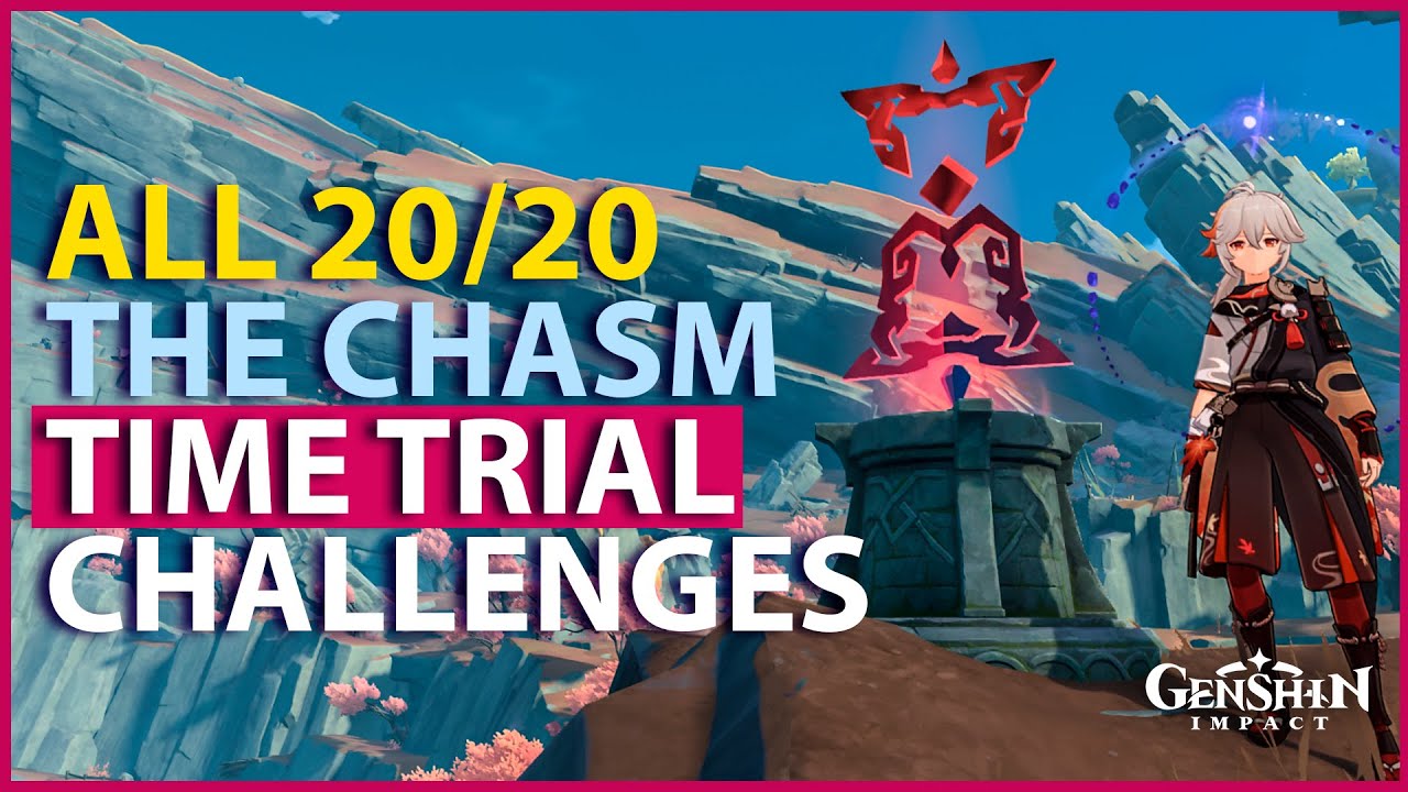 All The Chasm Time Trial Challenges Genshin Impact All Location Guides