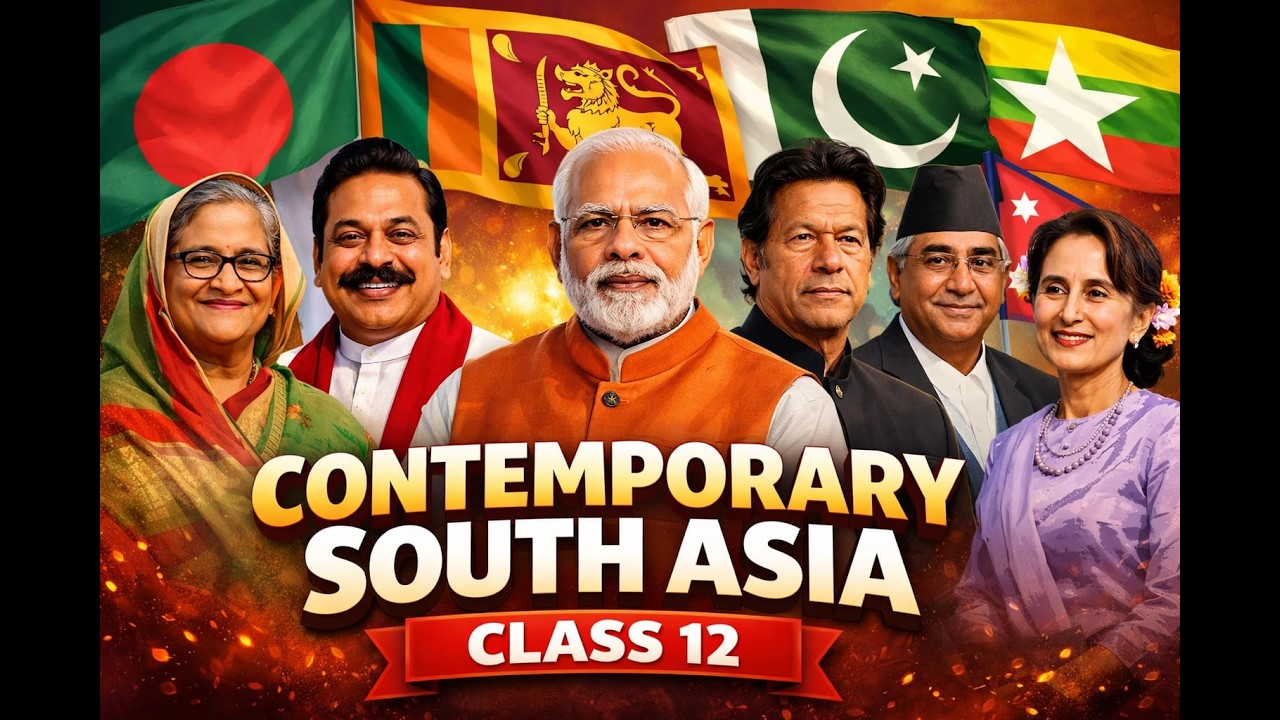 Contemporary South Asia | Class 12 Political Science Chapter 3 | NCERT Full Explanation + PYQs