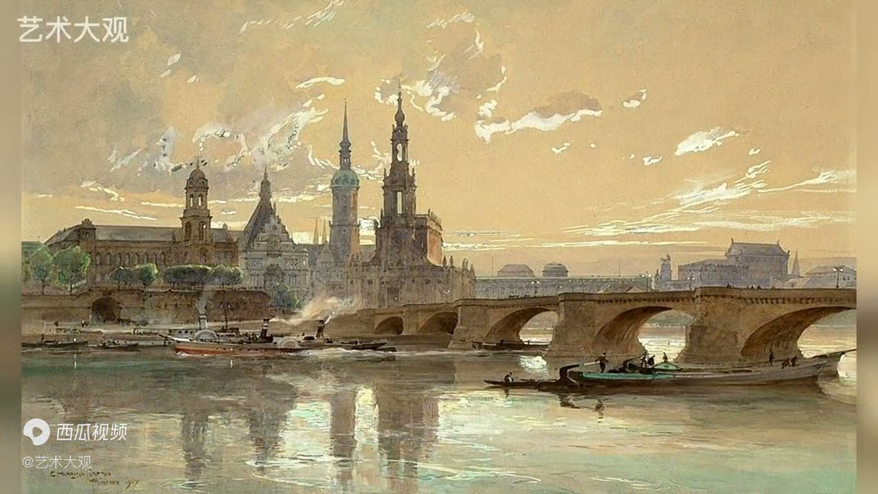英国艺术家爱德华&middot;哈里森&middot;康普顿风景油画作品集