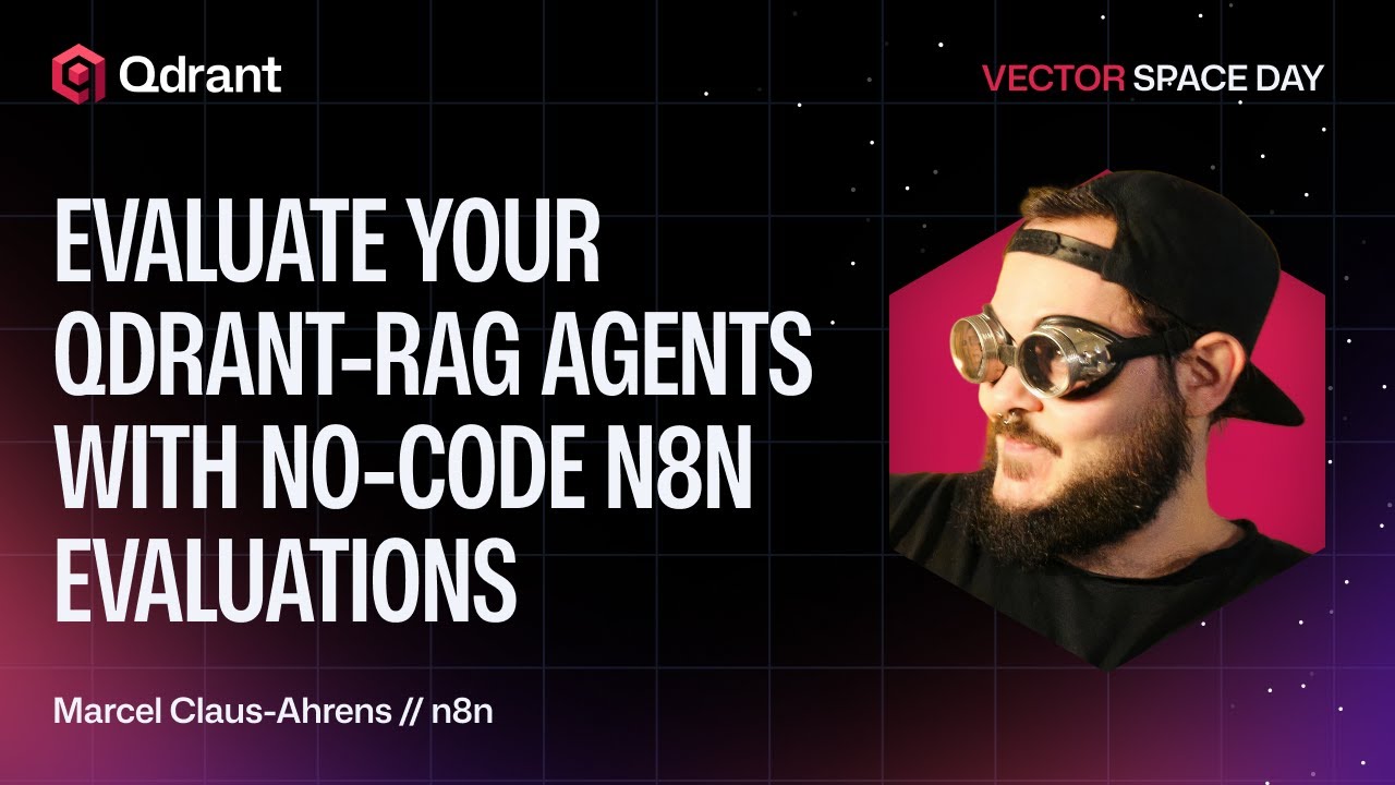 Оцените своих агентов Qdrant-RAG с помощью оценок No-Code n8n | n8n | Марсель Клаус-Аренс