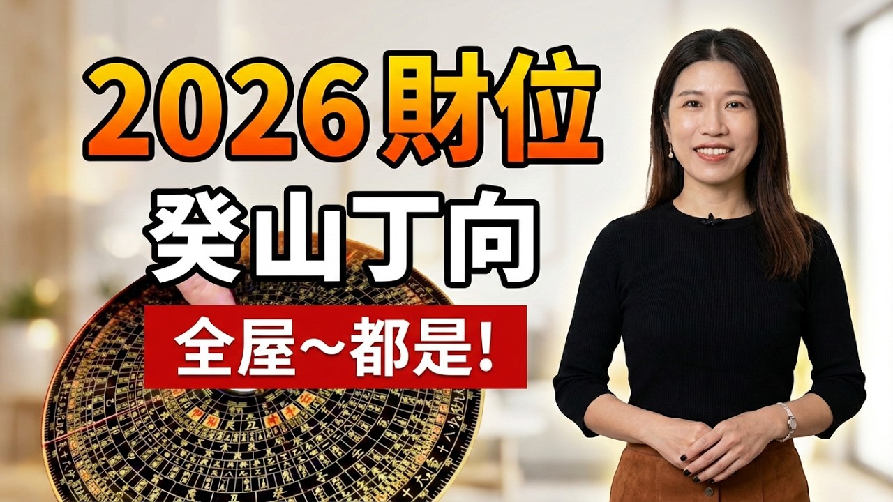 2026財氣滿滿，整個房子都是財位！巽卦是文昌位？你家犯太歲了嗎？吳尚易風水課程教你玄空風水最重要的兩件事！【坐北朝南，癸山丁向】