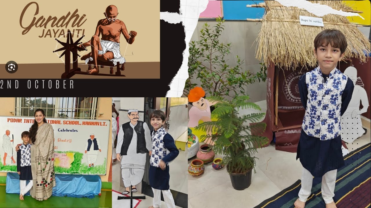 🔷Gandhi jayanti celebration at Podar International school kankavli | New vlog 2023😍|